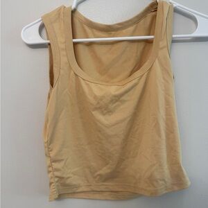 Women's Tan Sleeveless Top